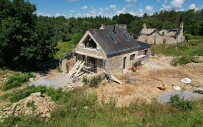 Fin du gros oeuvre et début de l’intérieur de la Petite Maison