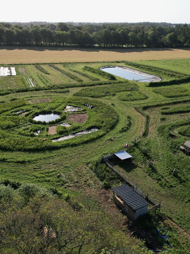 Vue sur les Jardins de Brangoulo en 2023