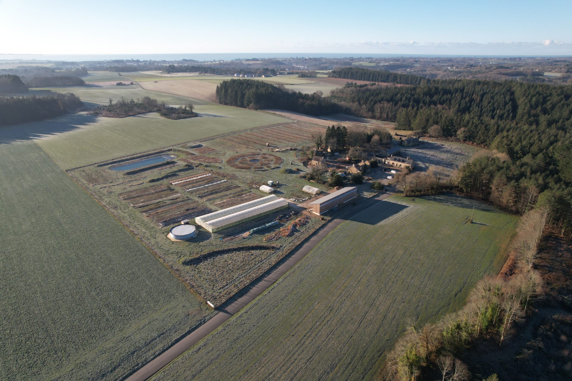 Brangoulo vu du ciel à l'hiver 2023-2024