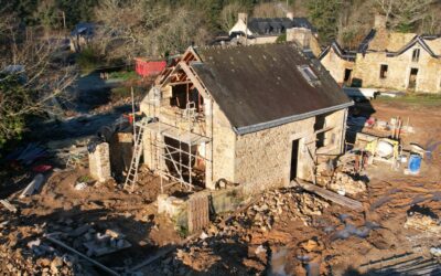 Le chantier maçonnerie de la Petite Maison touche à sa fin